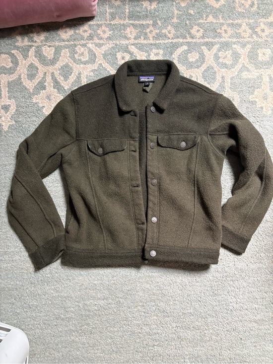 Patagonia Jackets & Blazers - Patagonia Dark Olive Wool Jacket
